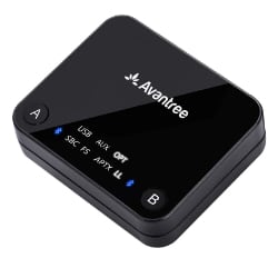 ZIOCOM Bluetooth-Sender für TV/PC, Bluetooth-Empfänger für  Auto/Lautsprecher/Heimkino, 2-in-1 kabelloser Audioadapter (nur 3,5 mm Aux-  und